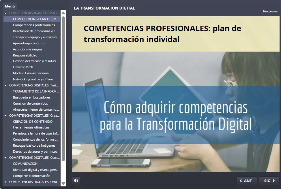 microcurso en competencias digitales profesionales