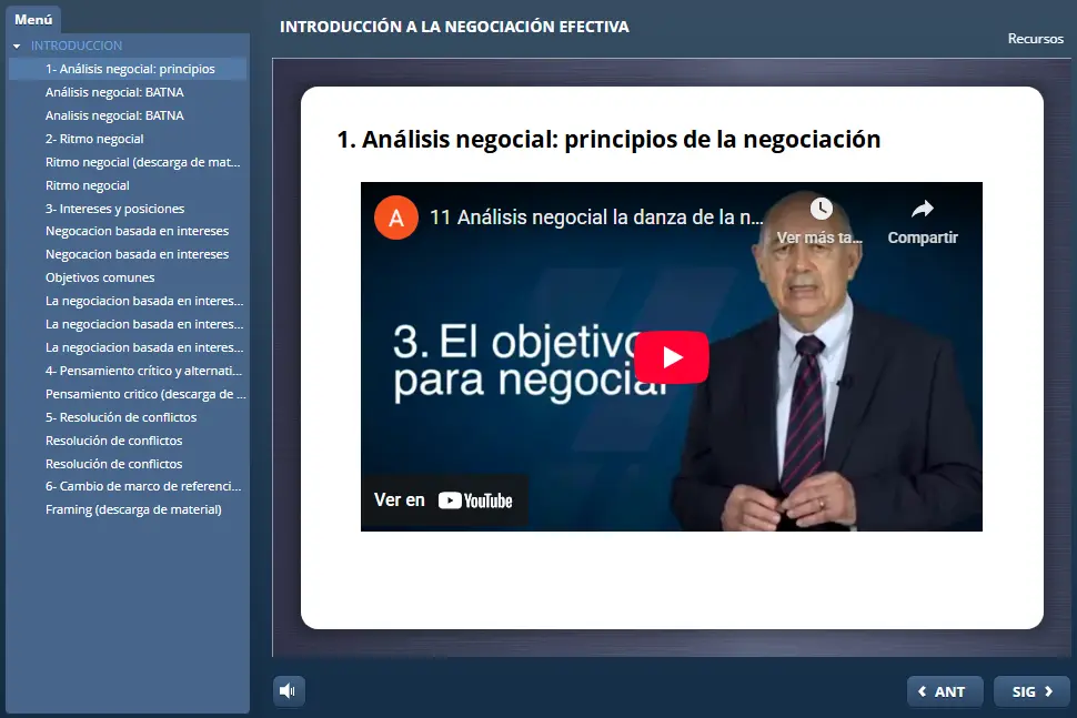 microcurso en negociación efectiva