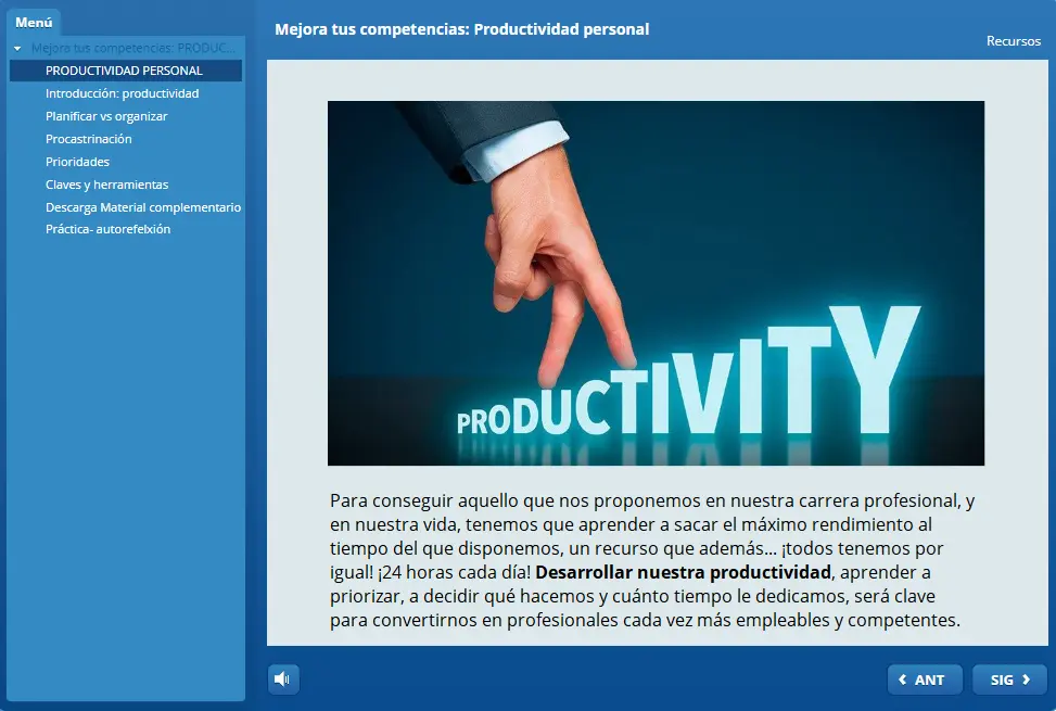 microcurso en productividad personal