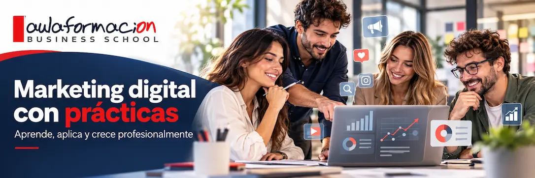 Curso de marketing digital con prácticas: qué aprendes